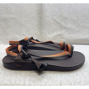 Chaco Sandals Men's 9 Orange Brown Bodhi Belt Java Toe Loop Strappy Beach Shoes